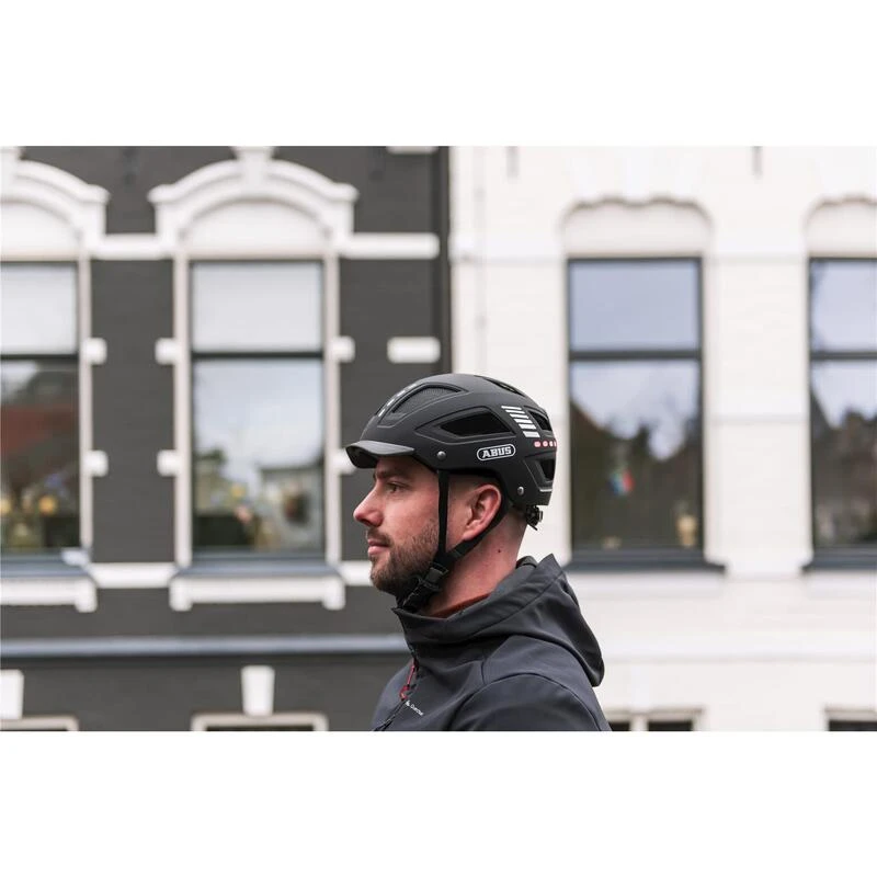 ABUS Casque De Vélo "Hyban 2.0 LED" Noir 7 ABUS Casque De Vélo "Hyban 2.0 LED" Noir – Image 5
