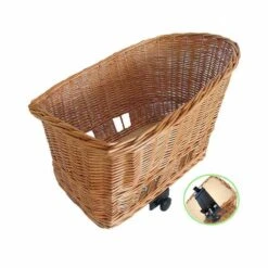 Basil Pasja - Panier De Vélo Pour Chiens - Grand - 50 Cm - Panier Arrière -