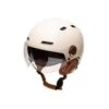 Casque Urbain Jet Cadence Crème Avec Visière -Vélo Matériel Magasin casque urbain jet cadence creme avec visiere
