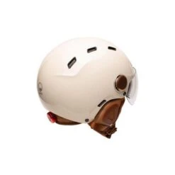 Casque Urbain Jet Cadence Crème Avec Visière -Vélo Matériel Magasin casque urbain jet cadence creme avec visiere 2
