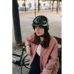 Casque Urbain Jet Cadence Crème Avec Visière -Vélo Matériel Magasin casque urbain jet cadence creme avec visiere 4