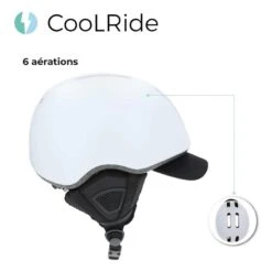 Casque Vélo Adulte 54-58 Cm Multisport Blanc Avec Casquette Amovible Intégrée -Vélo Matériel Magasin casque velo adulte 54 58 cm multisport blanc avec casquette amovible integree 4
