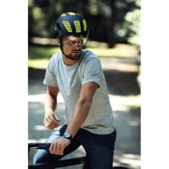 Abus Casque Vélo Hyban 2.0 Ace Jaune L 56-61 Cm -Vélo Matériel Magasin casque velo hyban 20 ace jaune l 56 61 cm 4