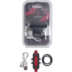 Kit D'éclairage LED Pour Vélo - Feu Avant Et Feu Arrière - 300 & 20 Lumens -Vélo Matériel Magasin kit declairage led pour velo feu avant et feu arriere 300 and 20 lumens 3