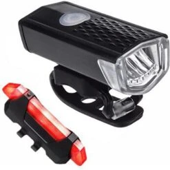 Kit D'éclairage LED Pour Vélo - Feu Avant Et Feu Arrière - 300 & 20 Lumens -Vélo Matériel Magasin kit declairage led pour velo feu avant et feu arriere 300 and 20 lumens 4