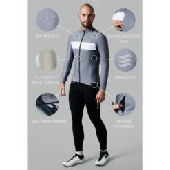 Maillot Vélo Route Hiver Homme - Imperméable & Coupe-vent – Vêtements Vélo -Vélo Matériel Magasin maillot velo route hiver homme impermeable and coupe vent vetements velo 5