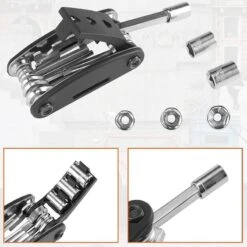 ROCKBROS Outil Multifonctions Velo Multitool 16 En 1 Noir -Vélo Matériel Magasin outil multifonctions velo multitool 16 en 1 noir 2