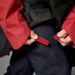 BTWIN PONCHO PLUIE VISIBILITE NUIT VELO VILLE 540 NOIR ROUGE -Vélo Matériel Magasin poncho pluie visibilite nuit velo ville 540 noir rouge 5