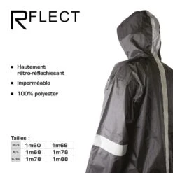 Poncho Waterproof Haute Visibilité -Vélo Matériel Magasin poncho waterproof haute visibilite 1