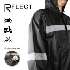 Poncho Waterproof Haute Visibilité -Vélo Matériel Magasin poncho waterproof haute visibilite 4