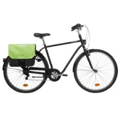SACOCHE DOUBLE 500 2X20L JAUNE -Vélo Matériel Magasin sacoche double 500 2x20l jaune 2