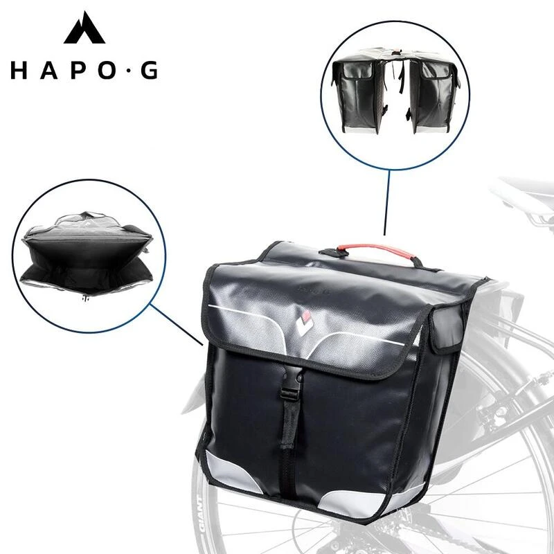 Sacoche Vélo Porte Bagage étanche 32L Noir - Vélo électrique, VTT, VTC - HAPO-G 8 Sacoche Vélo Porte Bagage étanche 32L Noir - Vélo électrique, VTT, VTC - HAPO-G – Image 6