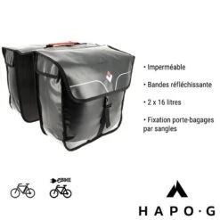 Sacoche Vélo Porte Bagage étanche 32L Noir - Vélo électrique, VTT, VTC - HAPO-G 15 Sacoche Vélo Porte Bagage étanche 32L Noir - Vélo électrique, VTT, VTC - HAPO-G -Vélo Matériel Magasin sacoche velo porte bagage etanche 32l noir velo electrique vtt vtc hapo g 6