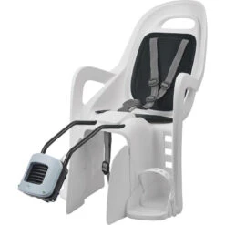 Siège Vélo Arrière Groovy à Fixation Pour Cadre Blanc Et Noir