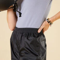 BTWIN SURPANTALON PLUIE VELO VILLE AVEC COUVRE-CHAUSSURES INTEGREES 100 NOIR -Vélo Matériel Magasin surpantalon pluie velo ville avec couvre chaussures integrees 100 noir 6