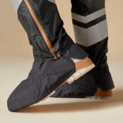 BTWIN SURPANTALON PLUIE VELO VILLE AVEC COUVRE-CHAUSSURES INTEGREES 540 FEMME NOIR -Vélo Matériel Magasin surpantalon pluie velo ville avec couvre chaussures integrees 540 femme noir 3